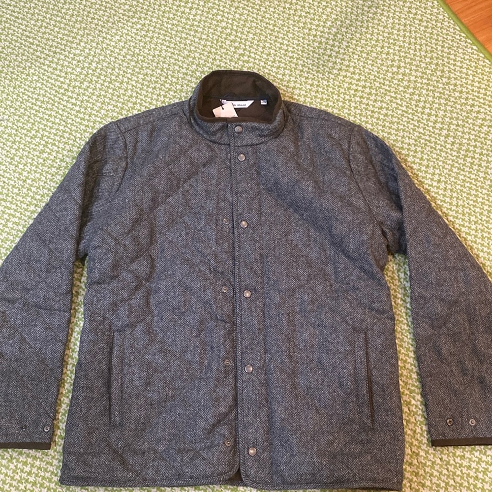 PETER MILLAR Suffolk Quilted Wool Travel Coat XL NWT